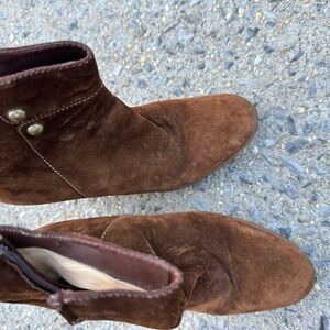 Brown Suede Wedge